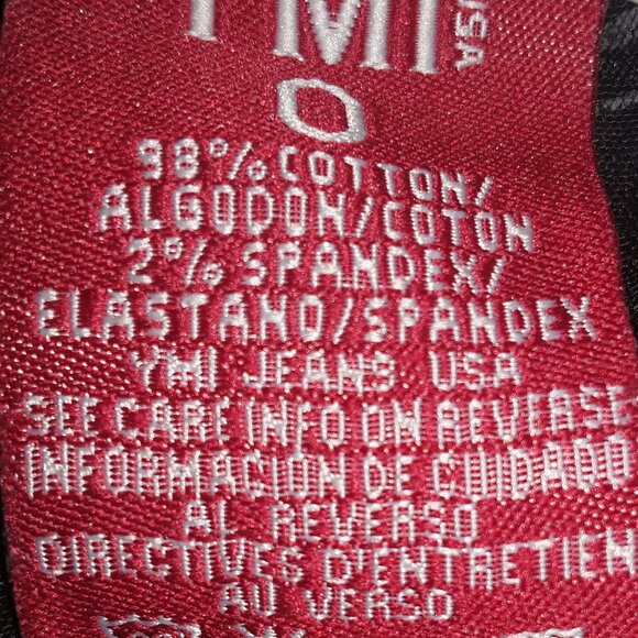 YMI ladies size 0 dark blue stonewash jeggings a/zipper and button fly - Picture 7 of 7